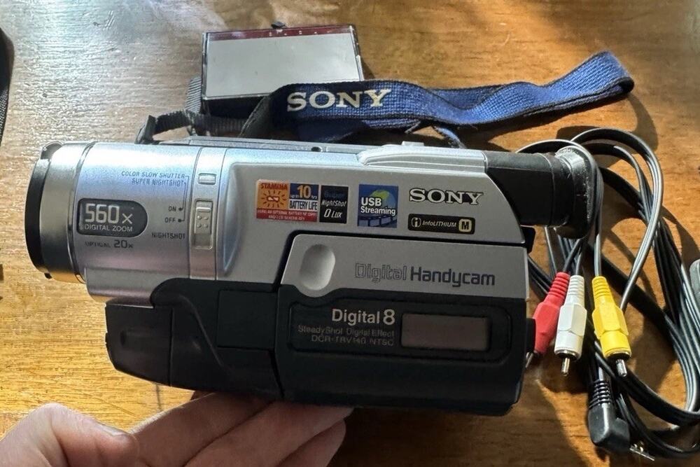Fully Tested Sony DCR-TRV140 Digital8 Camcorder Bundle